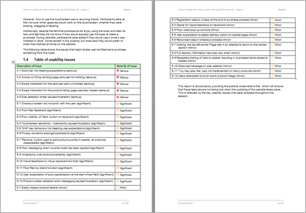 M&S Kiosk Testing Report